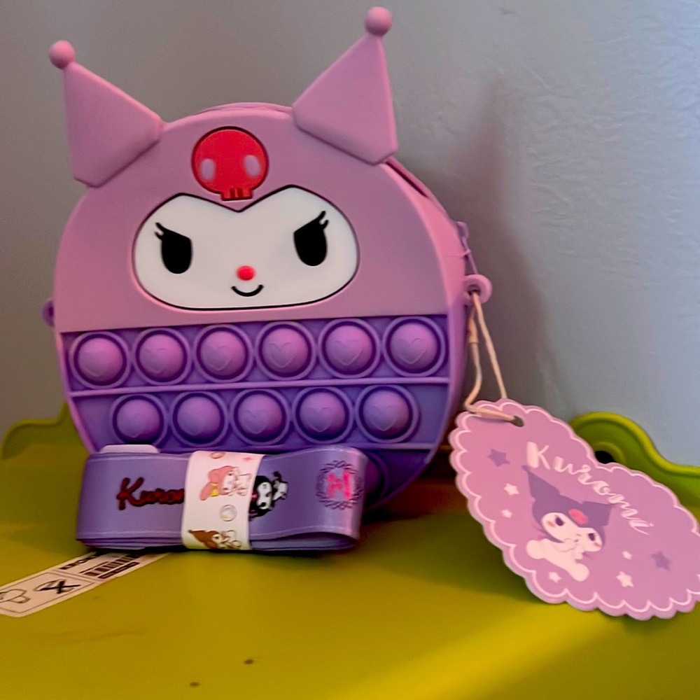 Kuromi pop it crossbody bag